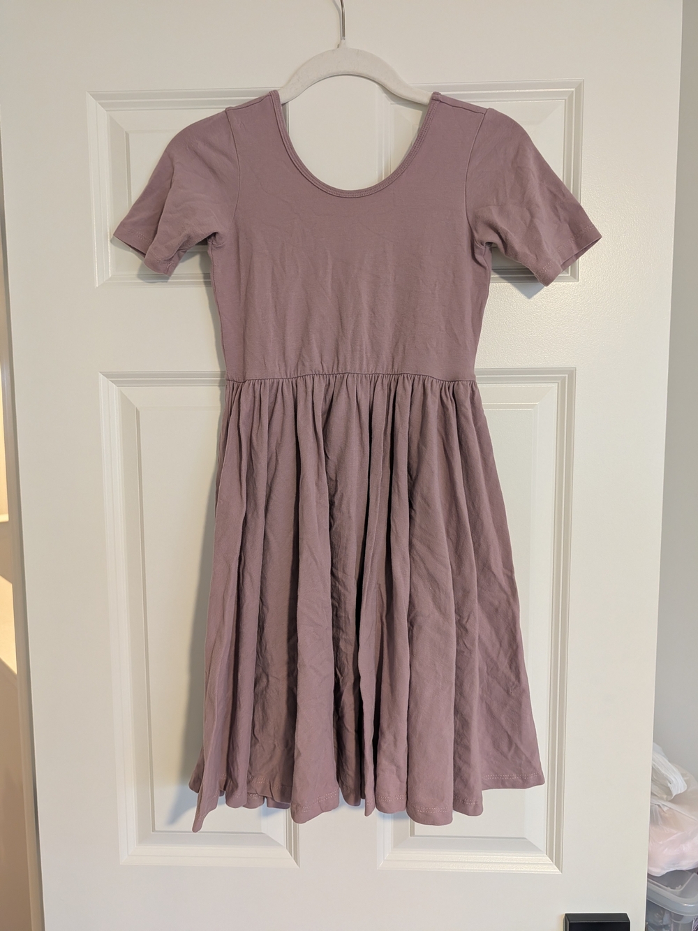 Short Sleeve Ballet Dress Plum by Alice + Ames